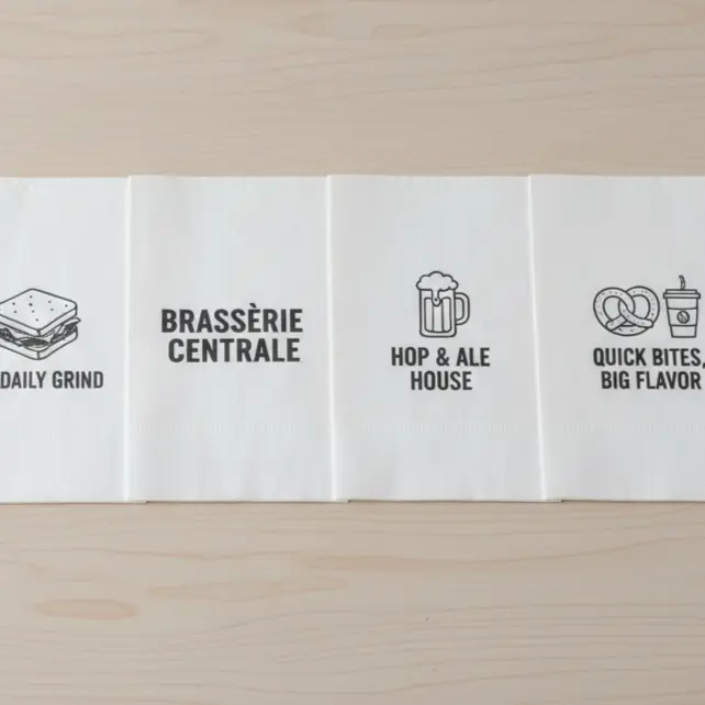 Gepersonaliseerde tissue servetten - weergave 2
