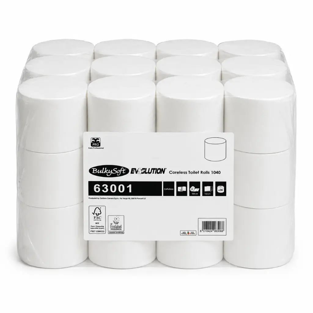 Toiletpapier zonder karton BulkySoft 63001 Evolution 2 Lagen 36 Rollen
