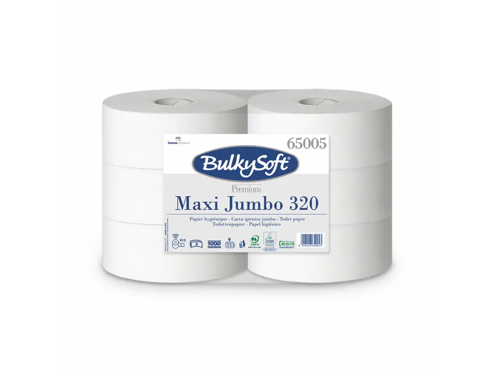 Toilet paper / WC Maxi-Jumbo BulkySoft 65005 2-Ply 6 Rolls