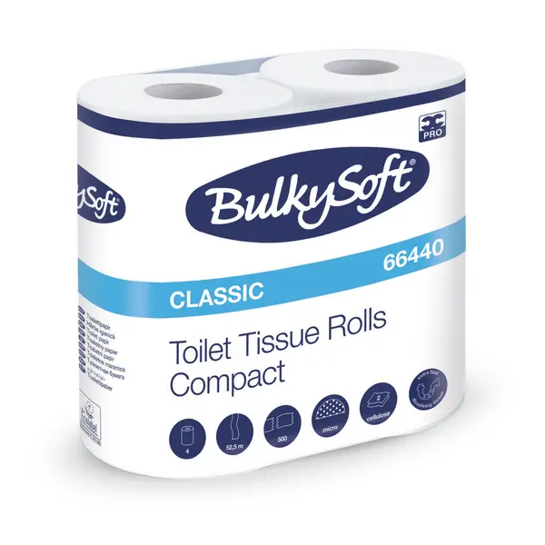 Toiletpapier BulkySoft Classic 2 Lagen 40 Rollen 600 vellen 66440