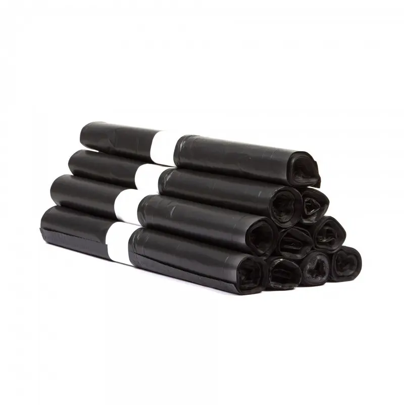 Schwarze Müllbeutel T10 45x50cm - LDPE 55 Mikron - 2500 Stück
