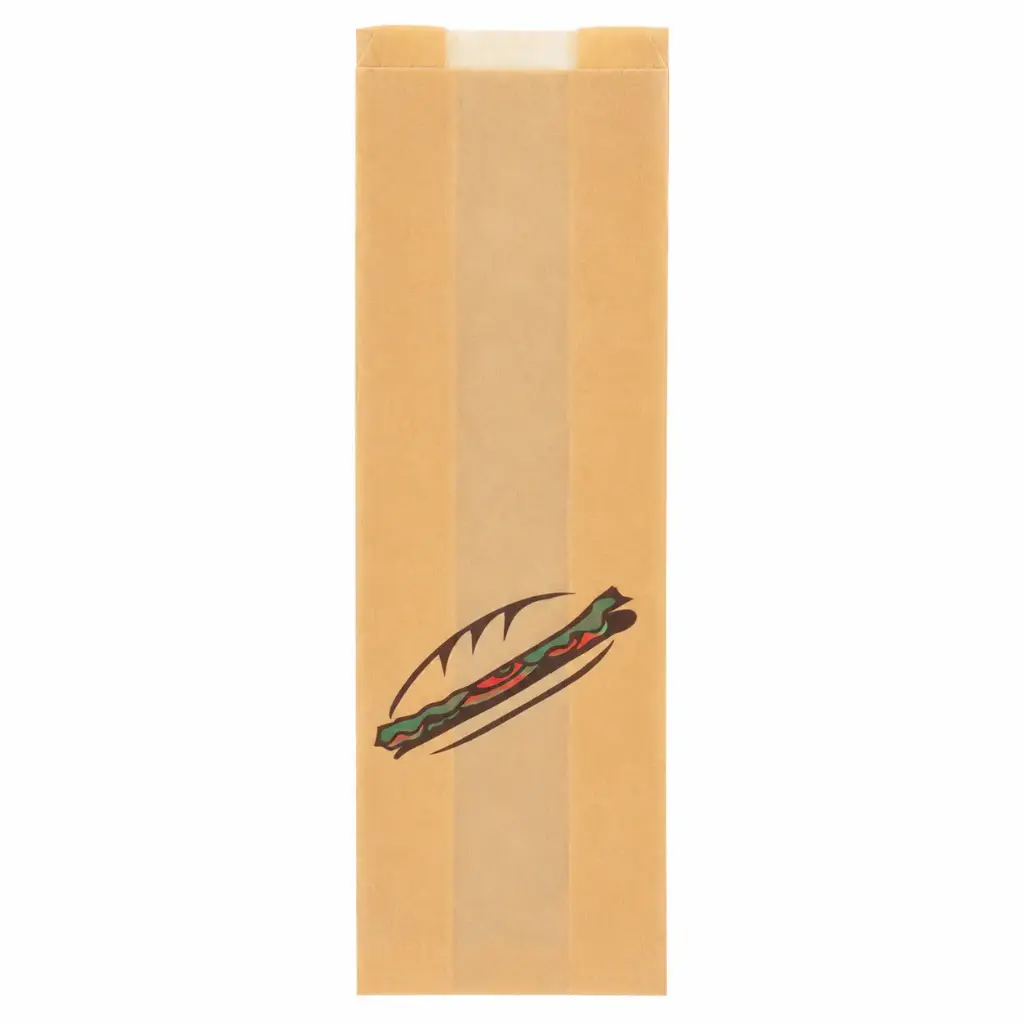 Sandwichsäcke 12x6,5x47cm braun 1500 Stück