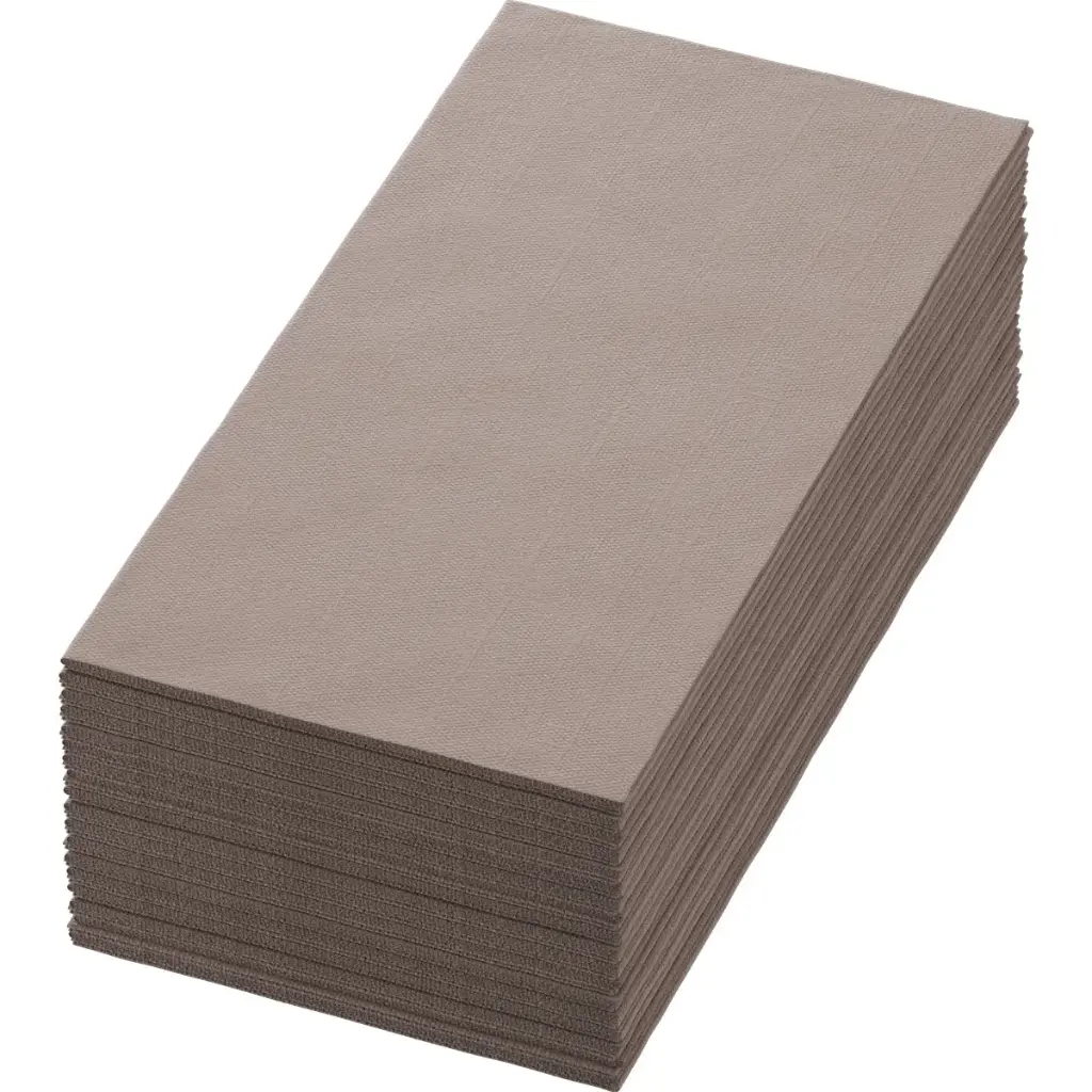 Airlaid Napkins Bio Dunisoft® 40x40 cm 1/8 Fold 360PCS Greige