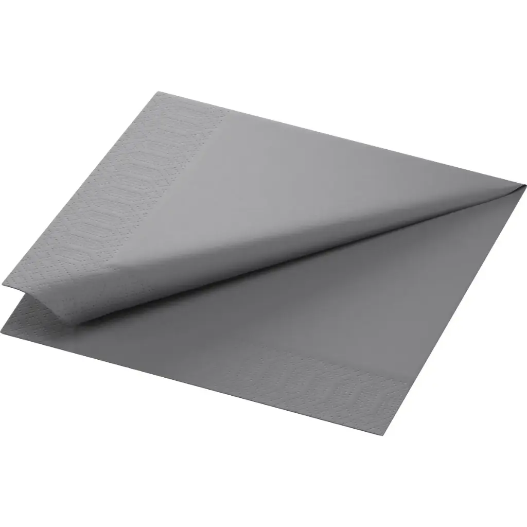 Servetten Tissue 40x40 cm 2-Laags 1250 st Grey Granite