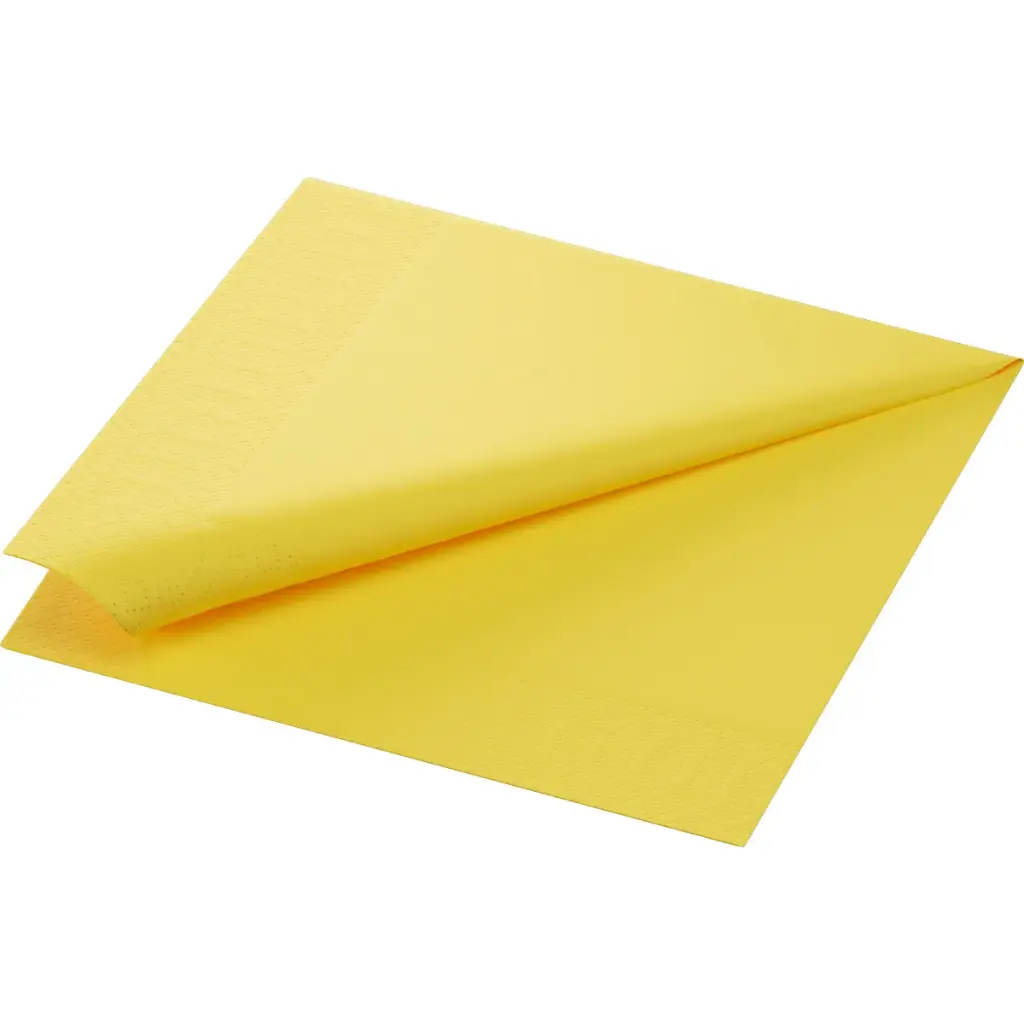 Tissue-Servietten 40x40 cm 2-lagig 1250 Stk. Gelb