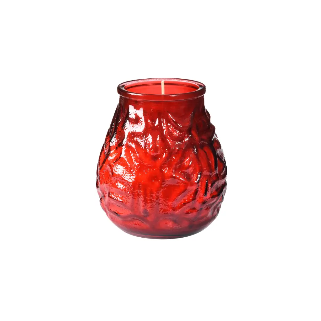 Red Venetian candles Bolsius Low Boy 12PCS