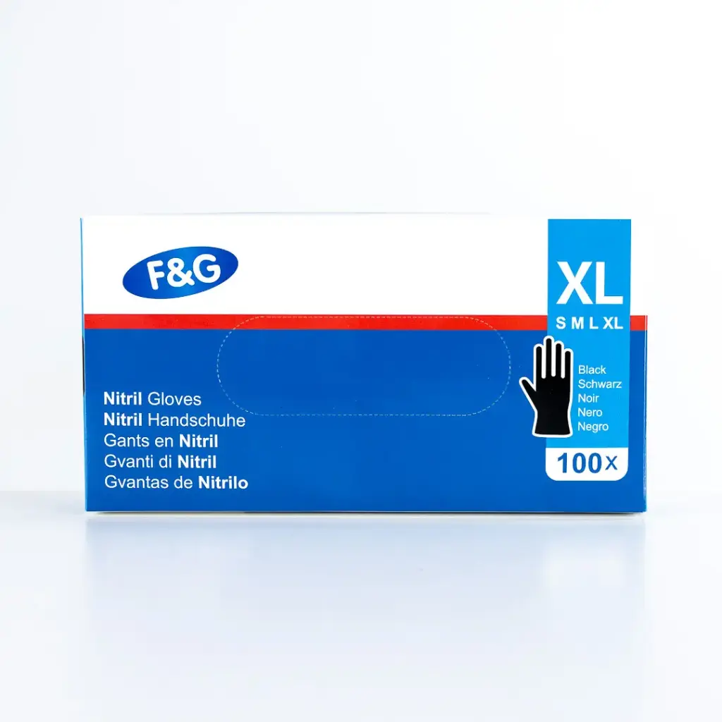 Nitrile Glove Black XL 10 x 100PCS