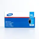 Disposable nitrile gloves black XL – powder-free, latex-free – F&G – 10 x 100 pcs