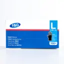 Wegwerp nitril handschoenen zwart L – poedervrij, latexvrij – F&G – 10 x 100 st
