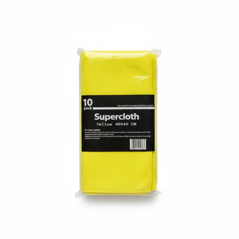 Lavette / chiffon microfibre Jaune 40x40cm 10PCS