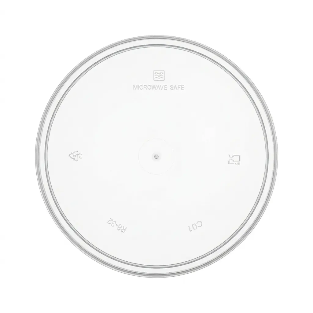 Couvercle pour pot à soupe PP transparent – 500 pièces