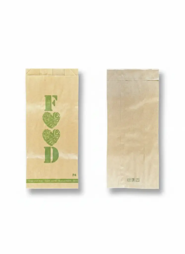 Kraftpapieren patisserietas 4P – Doos van 10 kg – voedselverpakking