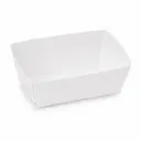 Pommes-frites-Schalen Karton weiß C80 – 110×60×45 mm – 250 Stück