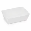 Pommes-frites-Schalen Karton weiß C90 – 135×70×45 mm – 250 Stück