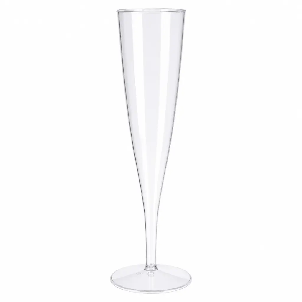 Sektflöte wiederverwendbar transparent 12/15 cl – 100 Stück