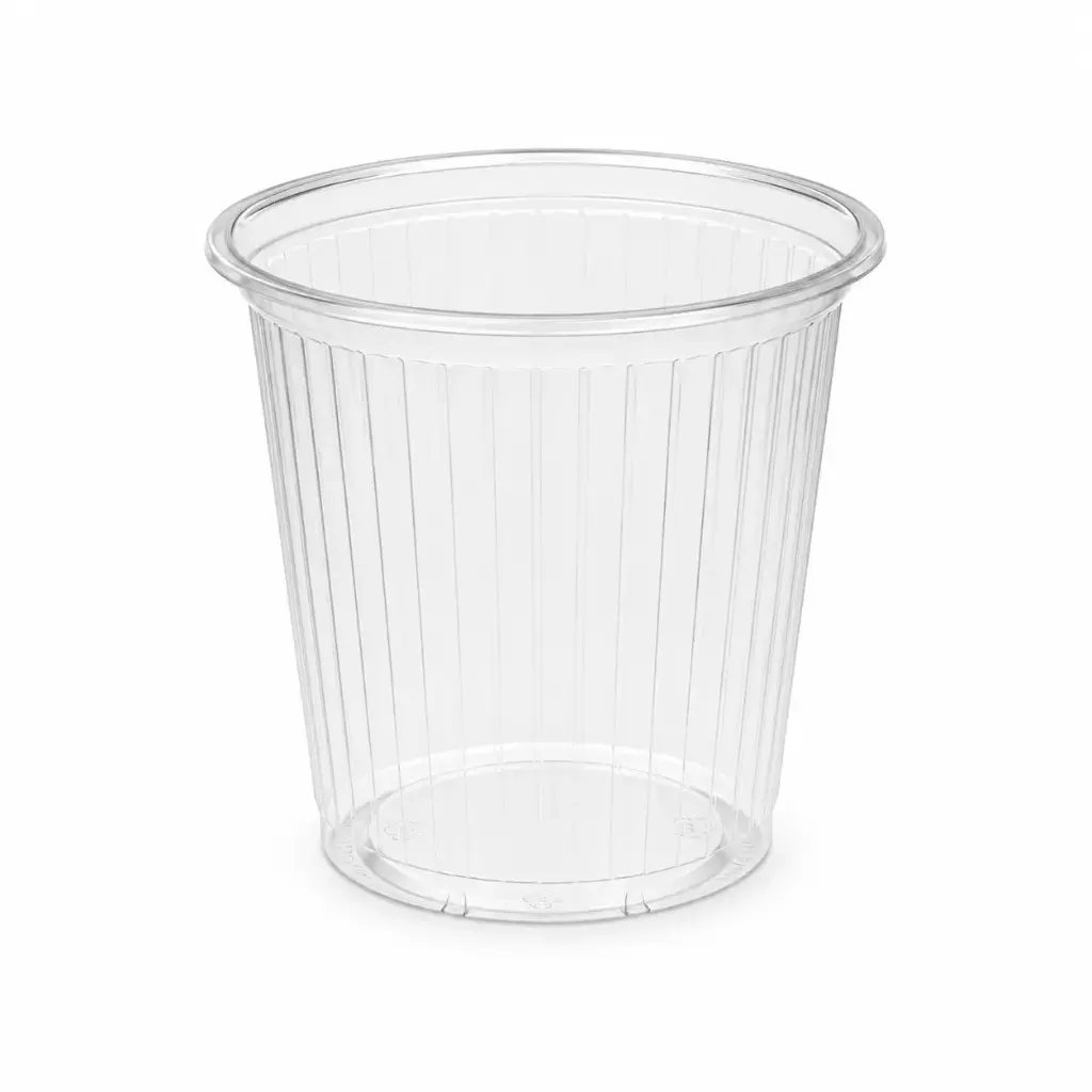 Saucenbecher gerillt transparent 12,5 cl Ø67 mm – 1000 Stück