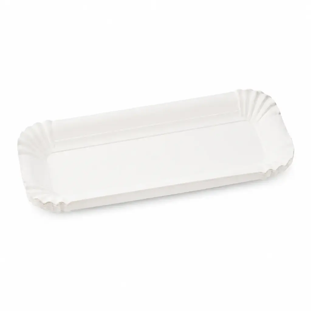 Kartontablett weiß 6 × 20 cm – 2000 Stück