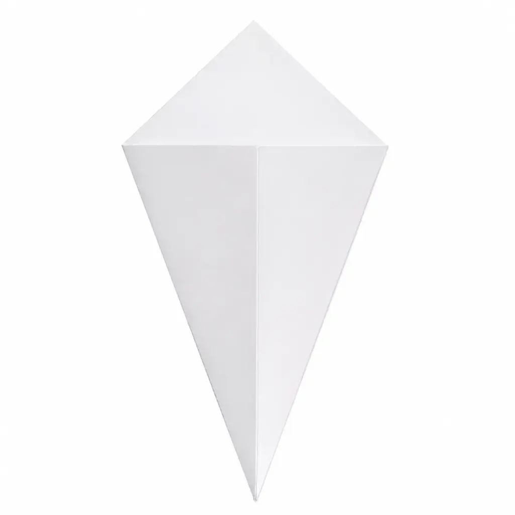 Cornet à frites carton blanc 150/250 (n°2) – 1000 pièces
