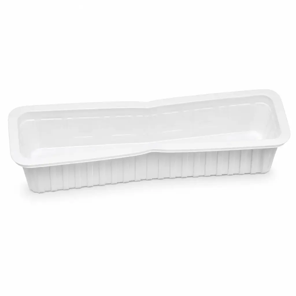 Barquette blanc A16 S 215 × 57 × 31 mm – 1000 pièces