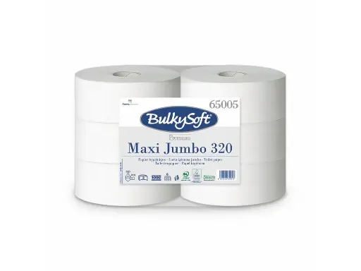Toilet Paper Maxi-Jumbo BulkySoft 65005 2-Ply 6 Rolls