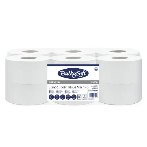 Toilet paper Mini-Jumbo BulkySoft 65908 2-ply 12 rolls