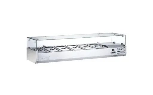 Saladette 6 x GN 1/3 inox