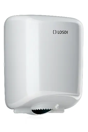 Dispenser bobine dévidage central ABS blanc Elegance
