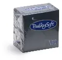 BulkySoft® Napkins Servietten Schwarz 2-lagig 24x24 cm 2000 Stk. 32204