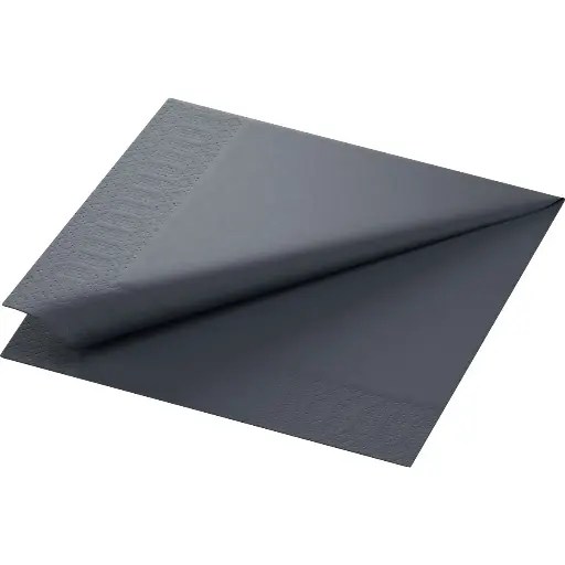 Serviettes Ouate 40x40 cm 3 Plis 1000PCS Noires