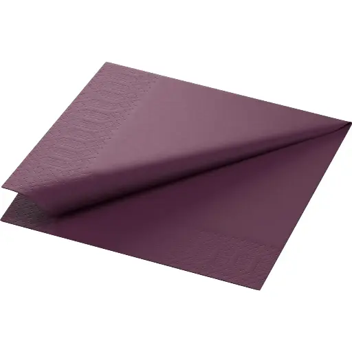 Papieren servetten 33x33 cm 2-laags 2000 stuks Pruim