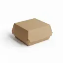 Hamburger-Box Kraft 11.5x11.5x8cm 4X100pcs