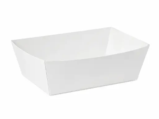 Barquettes à frites Carton Blanc C92 – 125×85×50 mm – 250 pièces