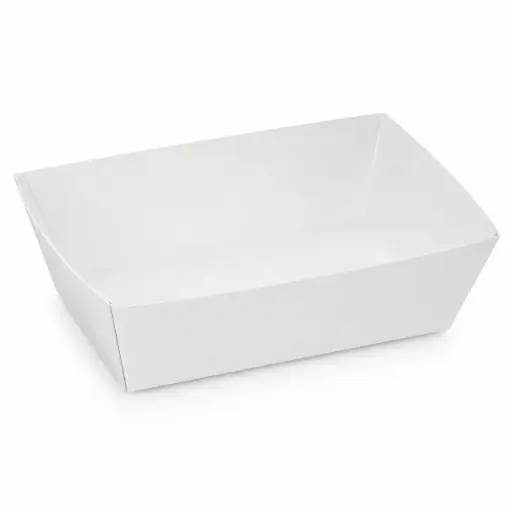 Barquettes à frites Carton Blanc C93 – 150×90×54 mm – 250 pièces