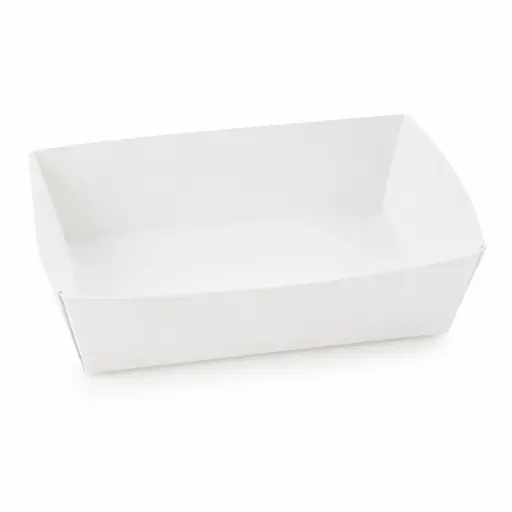 Barquettes à frites Carton Blanc C94 – grand format – 100 pièces