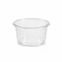 Pot à sauce strié transparent 5 cl Ø67 mm – 1000 pièces