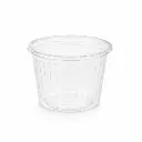 Pot à sauce strié transparent 8 cl Ø67 mm – 1000 pièces