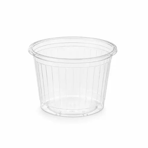 Pot à sauce strié transparent 8 cl Ø67 mm – 1000 pièces